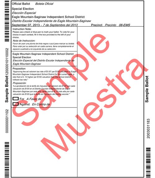 sample ballot 